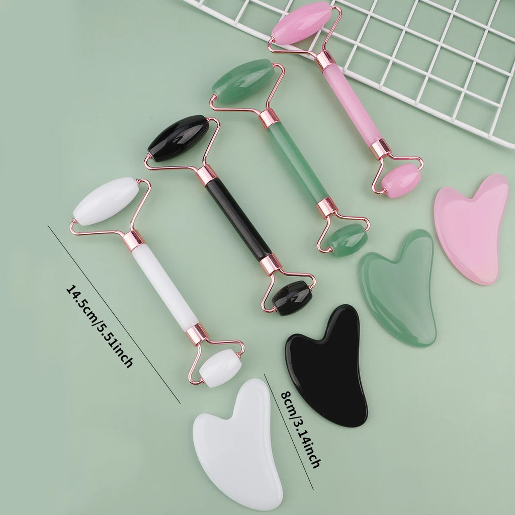Double Chin Reducer Massage Roller Gua Sha Face Roller Facial Roller Skin Care Tools  Resin Facial Massage For Face, Eyes, Neck