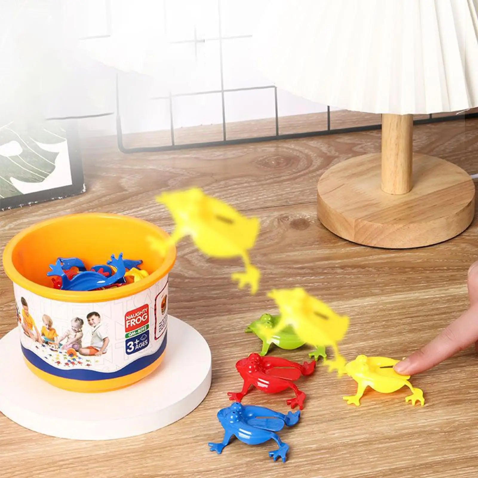 Frog Toy Jumping Frog Funny Educational Games 12 Pieces Finger Press Animal Toys for Kids Boys Girls Travel Bedroom Classroom