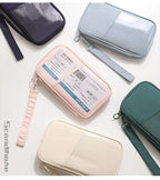 RFID Blocking Passport Holder Travel Wallet Durable Anti-Theft Card Slots Protective Case Flights Travel Organizer for Women Men
