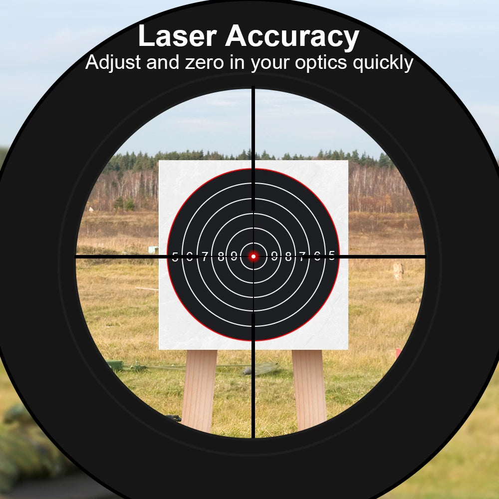 Tactical Green Laser Collimator Sight Kit for Rifle Pistol - Parallel Calibration Hunting Point Sight Suitable for Full Caliber.