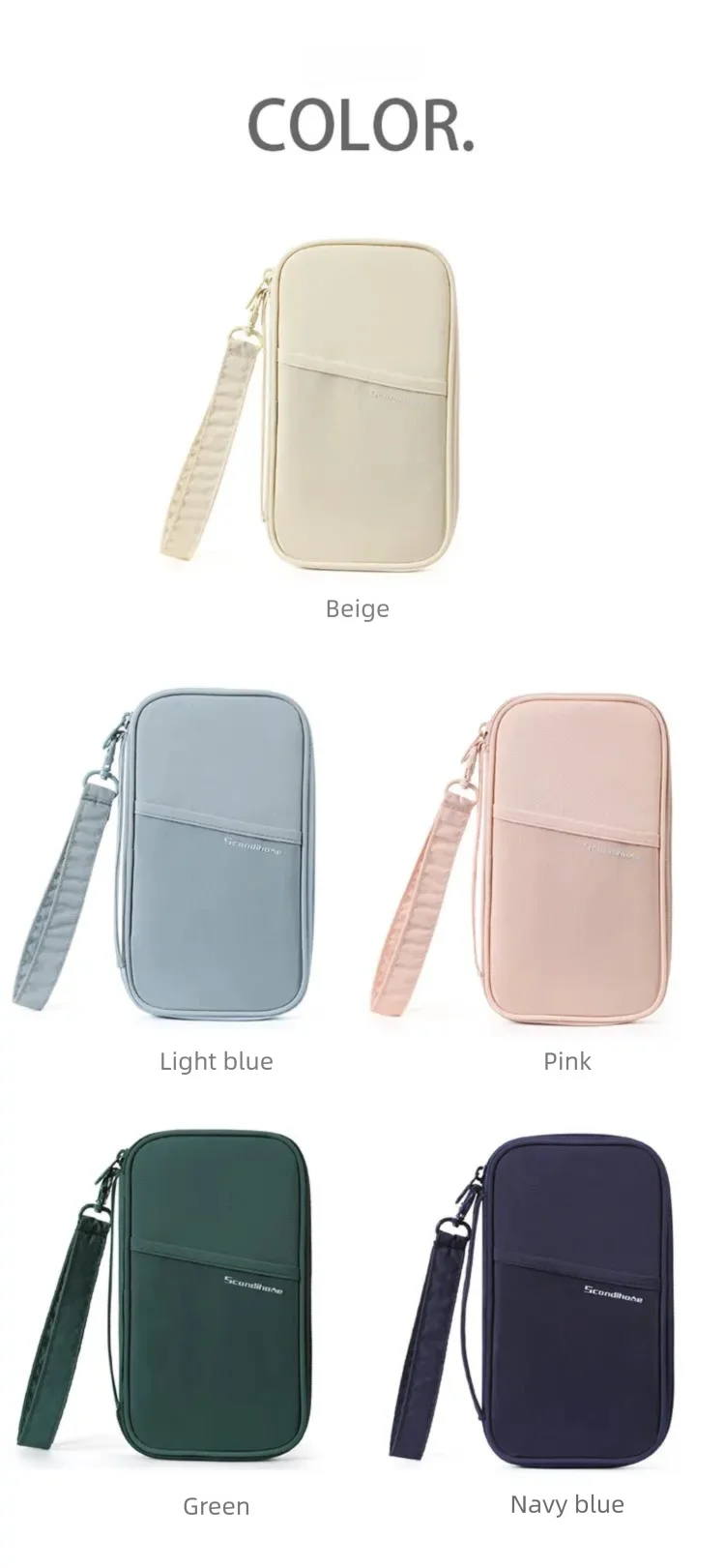 RFID Blocking Passport Holder Travel Wallet Durable Anti-Theft Card Slots Protective Case Flights Travel Organizer for Women Men