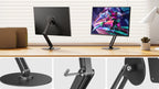UPERFECT Metal Magnetic Bracket VESA 2 IN 1 Stand Max Support 19" Portable Monitor with Adjustment Holder For 7"-19" Dispalys