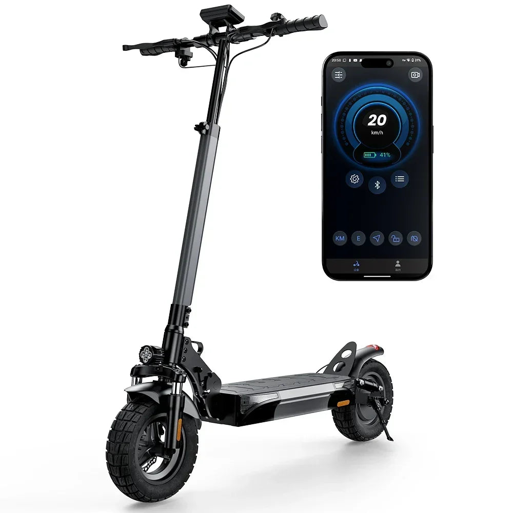 iScooter W9 Electric Scooter for Adults 1000W Motor 48V14AH Battery Foldable E-scooter 10 Inch Tire All-Terrain EScooter