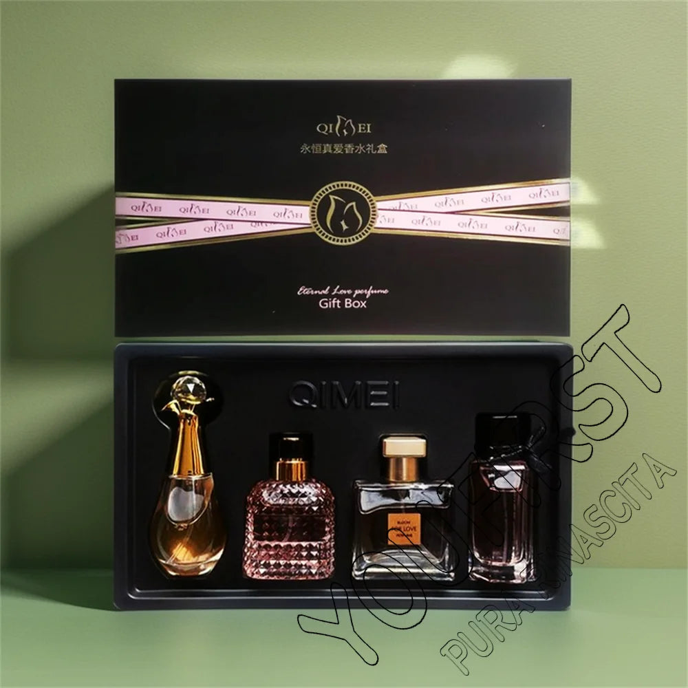 Luxury Brand Perfume Women духи Eau De Parfum Femme Gift Box 4Pcs Set 100ml Perfumes De Mujer Natural Floral Fragrance Spray Main image
