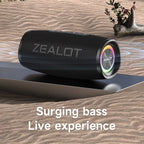 ZEALOT-S56 Bluetooth Speaker 40W Output Power Bluetooth Speaker with Excellent Bass Performace IPX6 Waterproof camping speaker