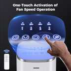 Patbrela 40inch Electric Tower Fan, 4 Speeds, 51° Oscillation, Remote Control, 12H Timer, 45W with Touch Control