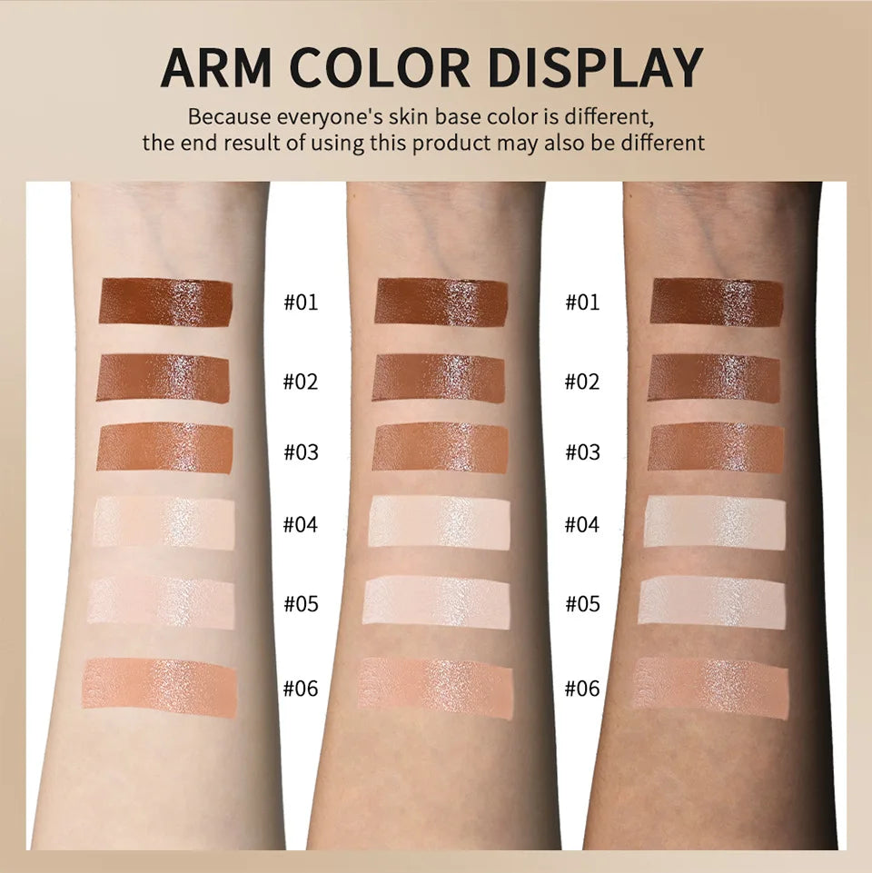 Bronze Foundation Stick Serum Boosted Skin Tint Silky Texture Moisturizing Coverage Concealer Base Even Skin Tone Makeup