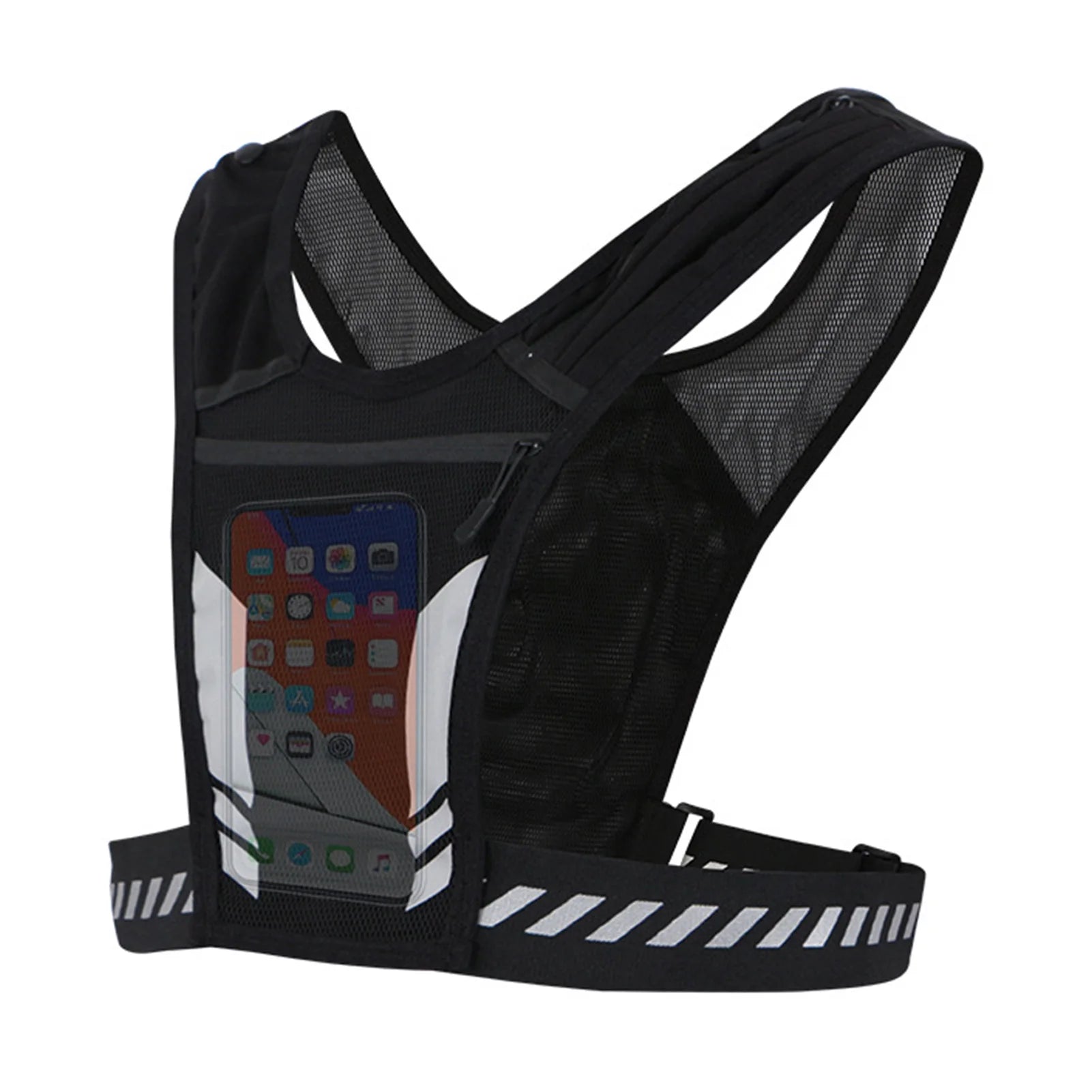 Ultra Light Running Vest with Phone Pocket Water Bottle Holder Breathable Hydration Pack for Outdoor Cycling Hiking Trail