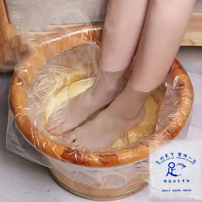 90pcs Environmentally Disposable Foot Tub Liners Bath Basin Bags for Feet Pedicure Foot Detox SPA Heat Preservation Accessories Main image