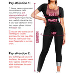 Full-body sauna suit women's short-sleeved jumpsuit waist trainer with zipper abdominal fat exercise suit