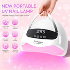 DianaBeauty UV Nail Lamp Portable Nail Dryer with Touch Screen Professional Manicure Lamp with Smart Sensor and Handle Nail Tool