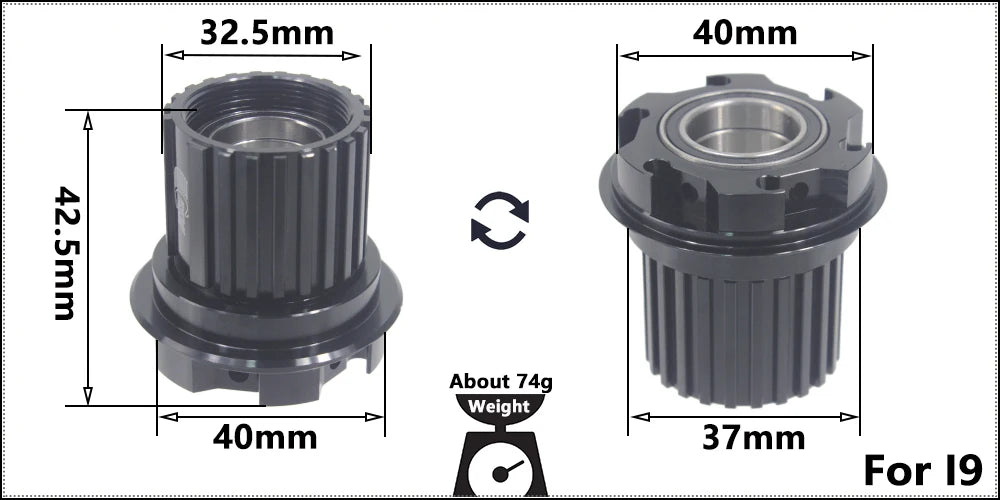 Bicycle Micro Spline Freehub MTB Road Bike Hubs Converters End Cap Adapter 11/12 Speed MS HG DT Hub Body Driver for XD DT240/350