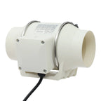 220V Duct Fan, Silent Inline Ventilation Exhaust Fan Air Ventilator for Kitchen/Bathroom/Bath, 2600rpm
