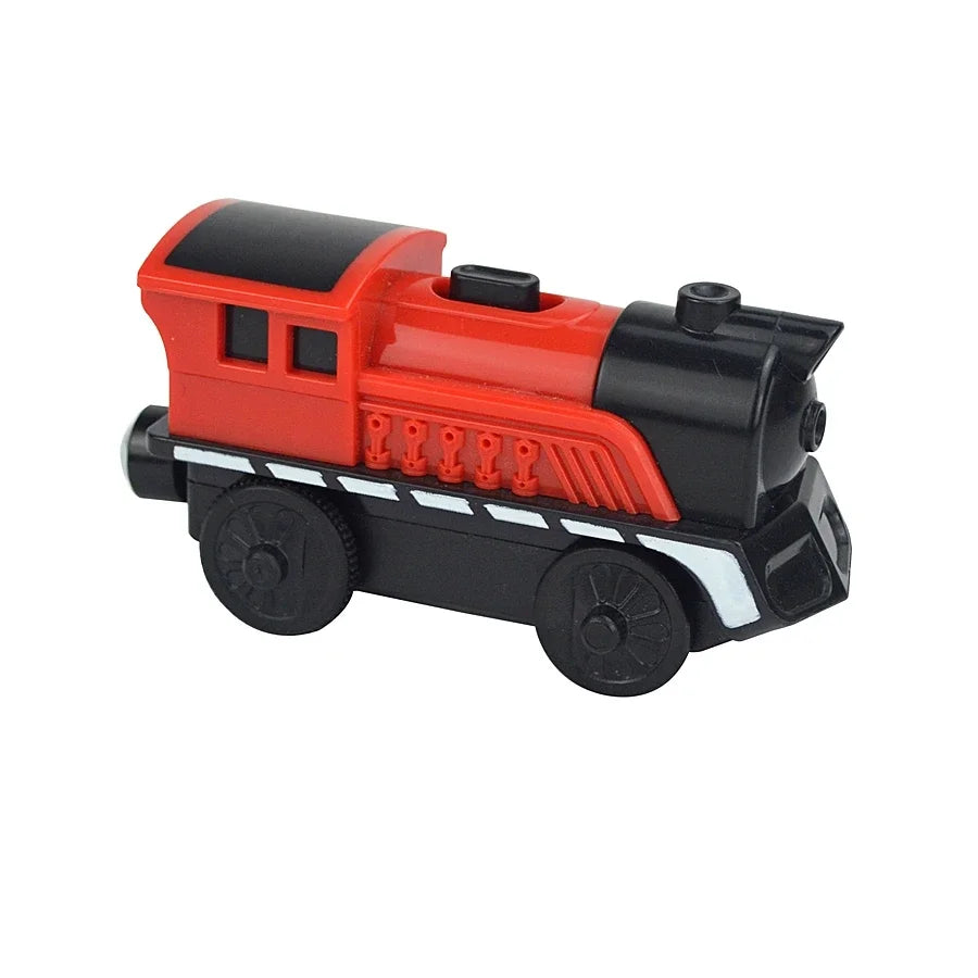Locomotive Magnetic Car Electric Train Toys Fit All Brand Biro Wooden Diecast Slot Train Track Railway Educational Toys For Kids