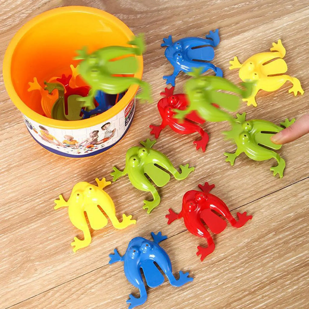 Frog Toy Jumping Frog Funny Educational Games 12 Pieces Finger Press Animal Toys for Kids Boys Girls Travel Bedroom Classroom