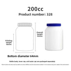 New HDPE 200ml 90 Capsules DHA Vitamin Tablets Deep Sea Fish Oil Capsules Food Grade Health Supplement Bottle