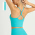 Solid Color Women Gym Yoga Naked Feeling Sexy Cross Back Y shape Sports Bra Fitness Yoga Jogging Workout Sports Women Sling