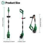 NewBeny Electric Garden Tiller Cultivator Scarifier Foldable Rototiller Soil Loosener Garden Tool