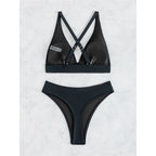S - XL Cross Back Mini Micro Thong Bikini Female Swimsuit Women Swimwear Two-pieces Bikini set Bather Bathing Suit Swim K5022
