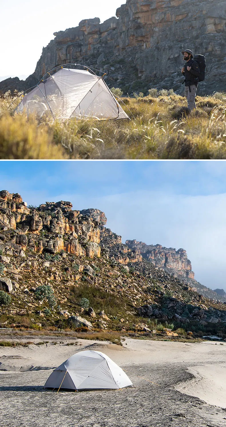 Naturehike Mongar UL 2 Tent 2 Person Backpacking Tent 20D Ultralight Travel Tent Waterproof Hiking Survival Outdoor Camping Tent