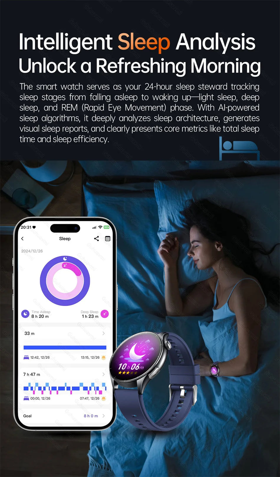2026 New Smart Watch NFC ECG+PPG Blood oxygen Uric Acid Blood Pressure Sapphire Smartwatch Men For Android iOS Smart watch men