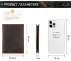 CONTACT'S Genuine Leather Passport Wallet Card Holder Coin Purse AirTag Slot Men Travel Wallet Women‘s Purse Passport Cover Bag