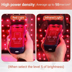 Red Light Therapy Mat, Large Red Light Therapy Pad with Controller,Pulse Mode 660nm & 850nm Near Infrared Light Therapy Belt