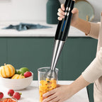 5 in 1 16500rpm Immersion Hand Stick Blender Mixer Vegetable Meat Grinder 600ml Chopper Whisk 600ml Smoothie Cup