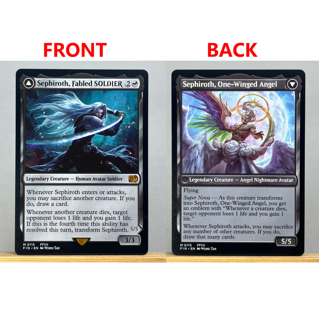 FIN PSS5 FCA HOLO14-001 Tcg proxy magical cards Sephiroth, Fabled SOLDIER Vivi Ornitier Cloud, Midgar Mercenary gathering