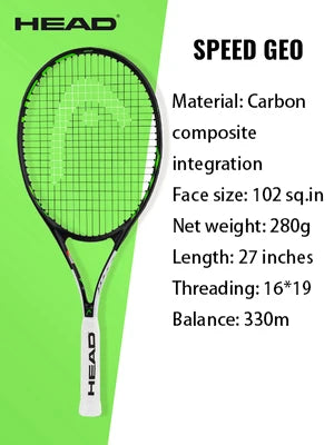 HEAD Carbon Composite Integration Tennis Racket For Beginners Men Women College Students Single Training Racquet
