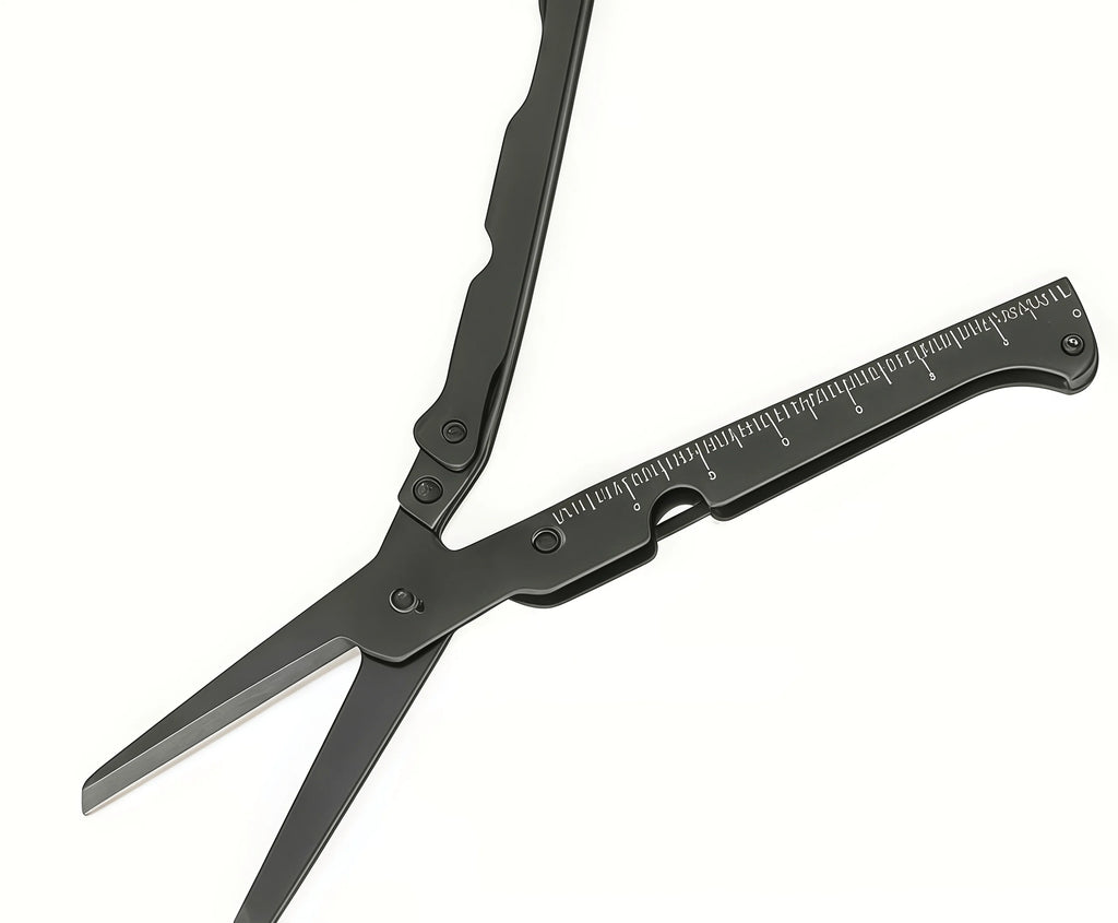 Portable Folding Stainless Steel Scissors, Multifunctional Outdoor Tool for Camping, Hunting and Fishing Survival Gear
