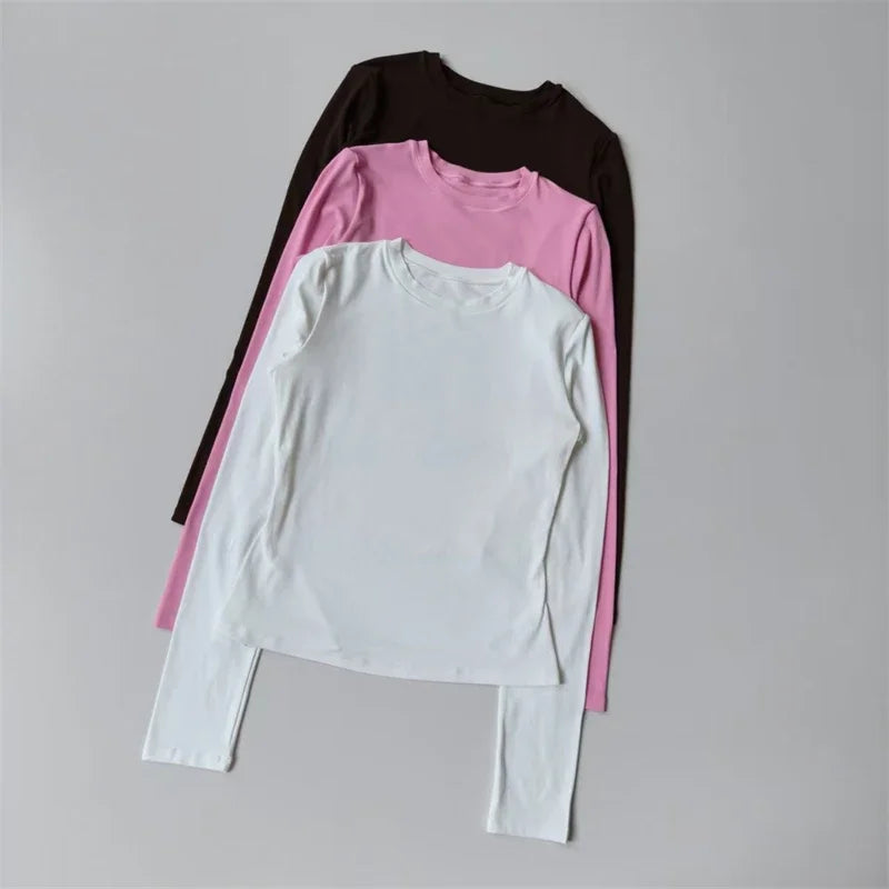 Seamless Sports Long Sleeved Shirts Women Casual Outdoor Top Gym Fitness Wear T-shirt Yoga Shirt Push Up Workout Clothes Women Main image