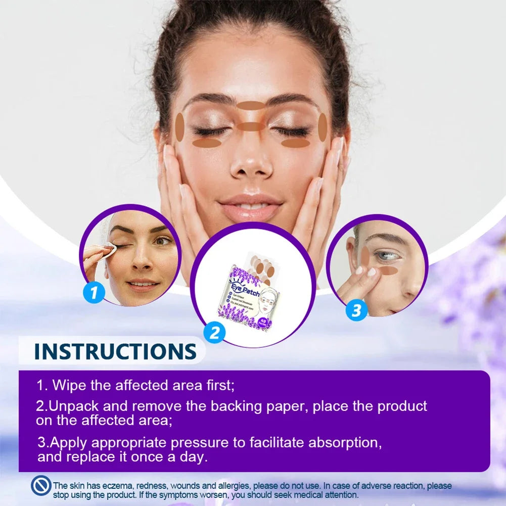 48pcs/pack Eye Care Patch Improve Eyesight Good Vision Sticker Relieve Eye Dry Fatigue Myopia Herbal Medical Plaster
