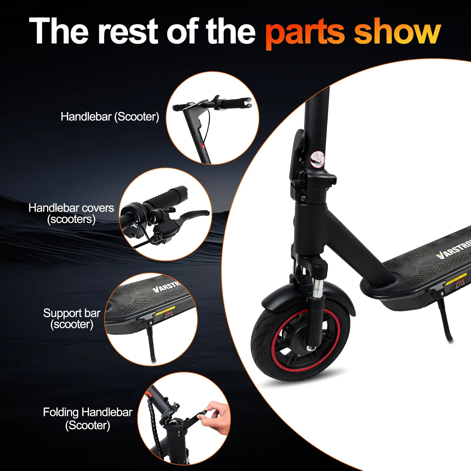 Electric Scooter For Adults Max Speed 35Km/h Electric Scooter 500W (Peak 750W ) Adult Scooter Electric Kick Scooter