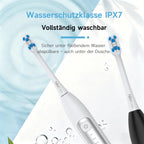 H2ofloss Sonic Electric Toothbrush 38000VPM 5 Modes IPX7 Waterproof 60 Days Battery Smart Timer Rechargeable Whitening Oral Care