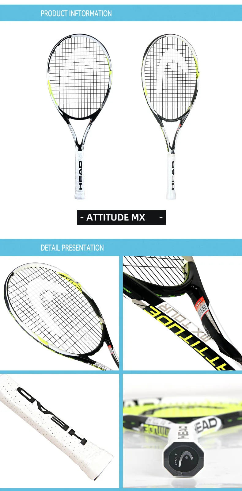 HEAD Carbon Composite Integration Tennis Racket For Beginners Men Women College Students Single Training Racquet
