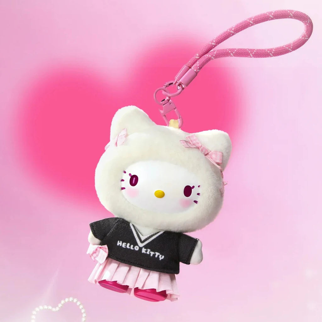 Genuine Hello-Kitty Pop Star Velvet Pendant Series Vinyl Doll Blind Box Trendy Kawaii Surprise Gift Lovely Trendy Blind Box Toys