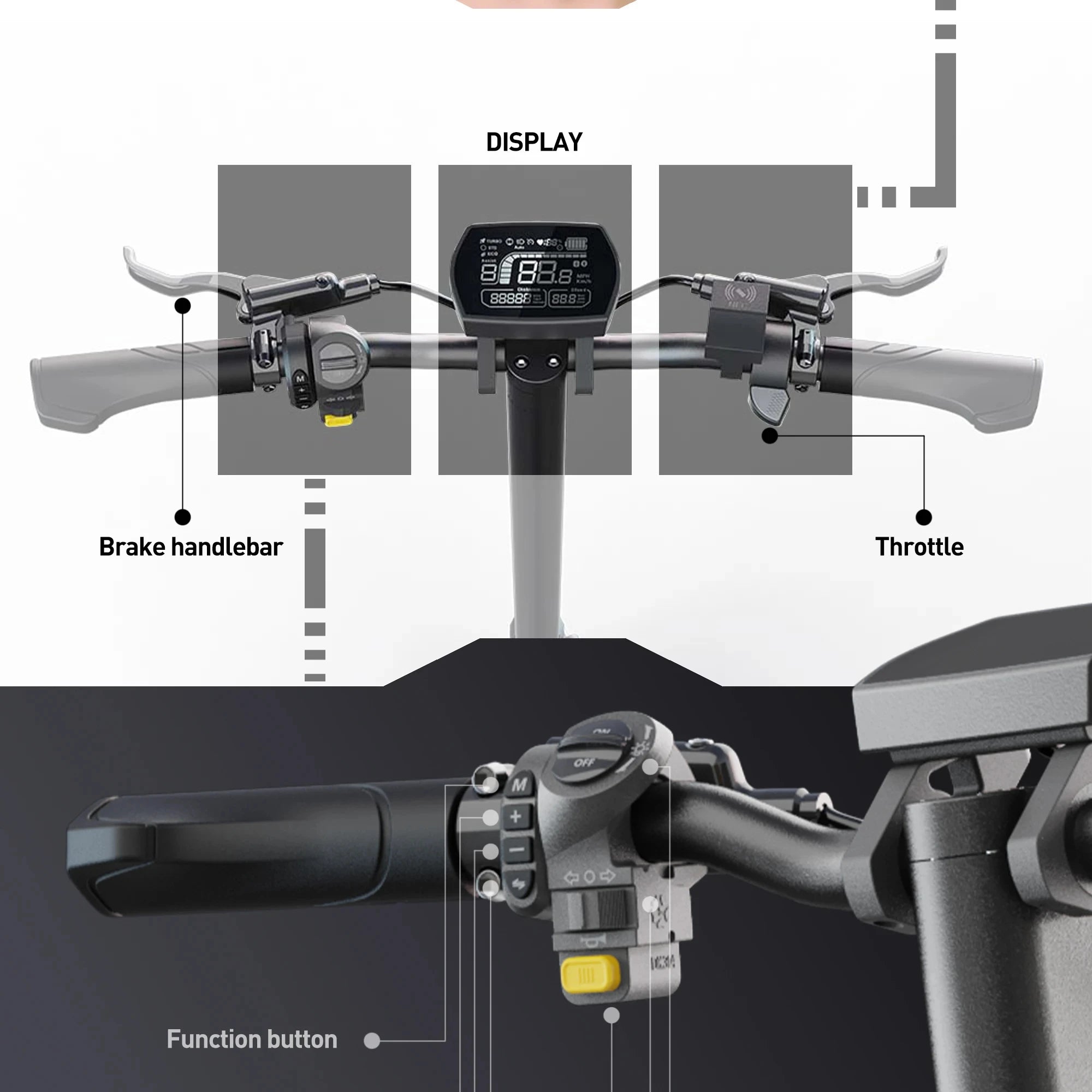 JOYOR E6-S Adult Electric Scooter 3200W Motor 60V31.5AH Battery Off-road EScooters NFC Unlock Hydraulic Brake Foldable E-Scooter