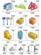 Magnetic Train Toy For Boys Track 1:64 Electric Rail DIY Magic Vehicle Model Toys Education 3 Years Children Gifts