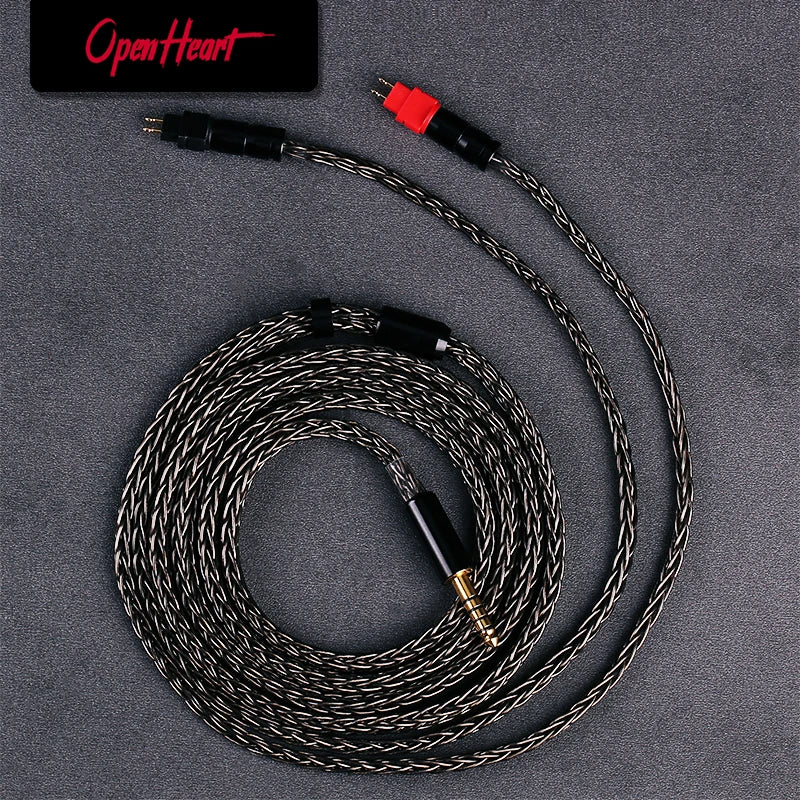 OPENHEART 16 Core Headphone Cable XLR 4.4mm 2.5mm 6.35mm Cable For Sennheiser HD580 HD600 HD650 hd545 hd565 hd535 HD660S HD6XX Main image