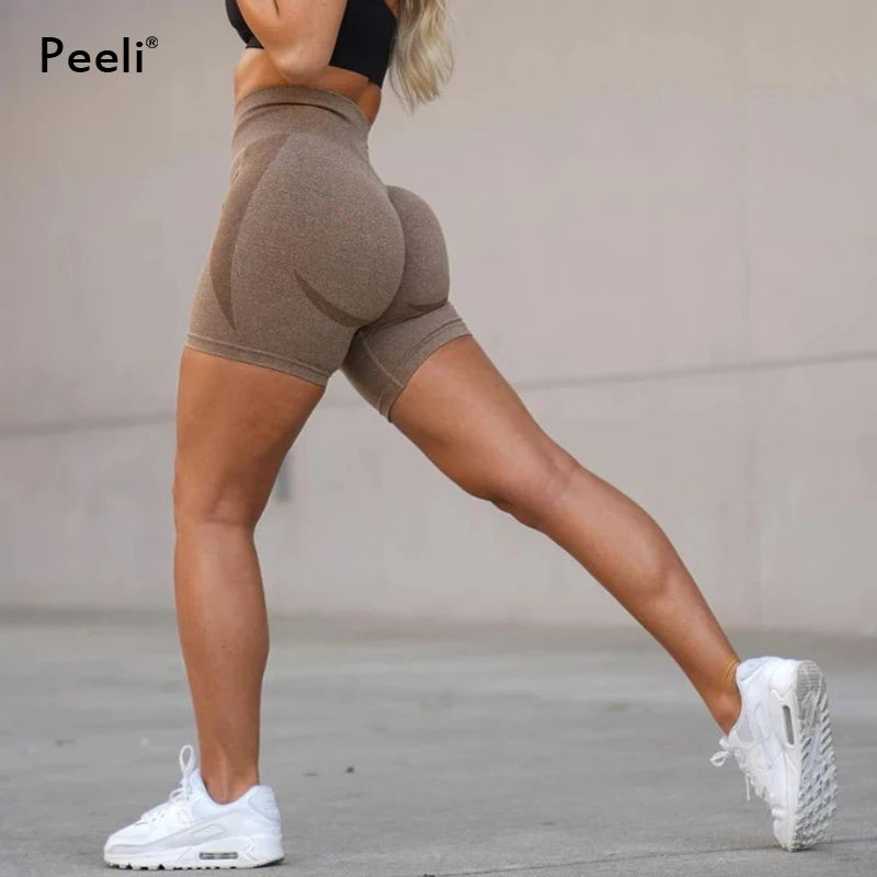 Contour Seamless Shorts for Women Yoga Shorts Push Up Booty Workout Gym Shorts Fitness High Waist Sports Short Women Clothing Main image