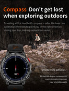 2026 New T-Rex 3 Ultra 1100mAh Smart Watch 5ATM Waterproof Outdoor Sports GPS Track Heart Rate Compass Bluetooth Call Smartwatch