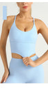 Solid Color Women Gym Yoga Naked Feeling Sexy Cross Back Y shape Sports Bra Fitness Yoga Jogging Workout Sports Women Sling