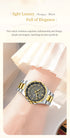 POEDAGAR Fashion Ladies Watch Top Elegant Week Date Woman Clock Quartz Stainless Steel Luminous Waterproof Women's Watches Reloj