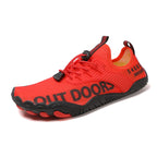 Men Water Sports Shoes Quick Dry Non-Slip Five Finger Shoes Outdoor Wading Swimming Barefoot Aqua Shoes Lightweight Sneakers