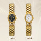 BERNY Gold Women's Watch Luxury Small Dial Ladies Gold Watch Jewelry Bracelet Quartz Lady Watch Stylish Fashion Women Watches