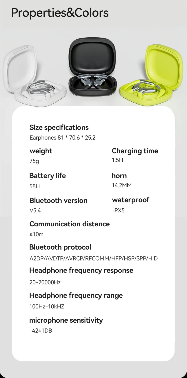 [AI Translator Earphone]MINISO X28 Wireless Headphones Bluetooth 5.4 HiFi IPX5 Waterproof Sports Bass Powerful 16H Battery Life