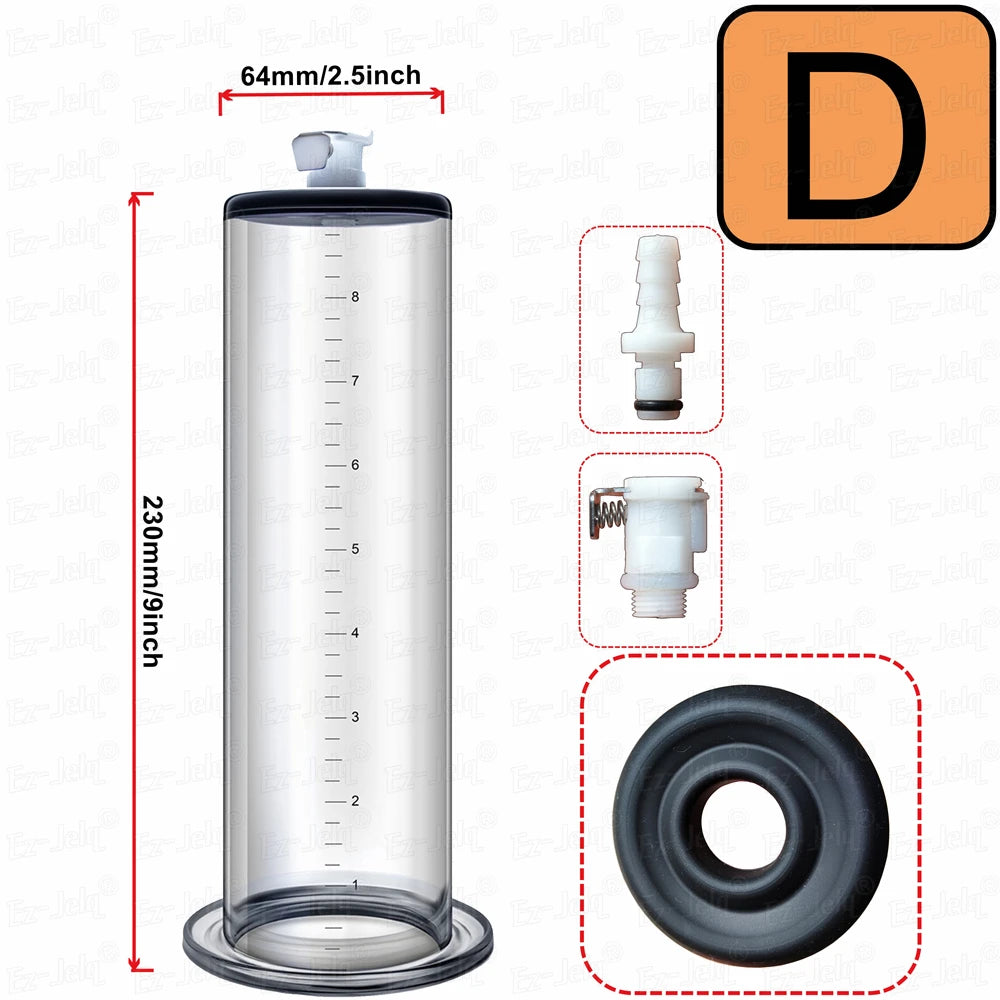 Acrylic Penis Pump Manual Penis Enlarger Sex Toy For Man Vacuum Pump Male Masturbation Penis Enlargement Trainer Adults Product