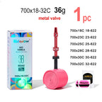 RideNow 700c Tpu Inner Tube 700Cx18-32C/32-47C Road Gravel Bike Plastic Valve & Removable Metal Valve Core External Thread Tube
