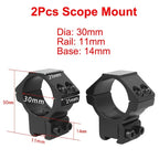2PCS Hunting Rifle Scope Mount Ring for Dia 25.4mm 30mm 35m Tactical Scope Flashlight 11mm 20mm Picatinny Rail Mount Accessories